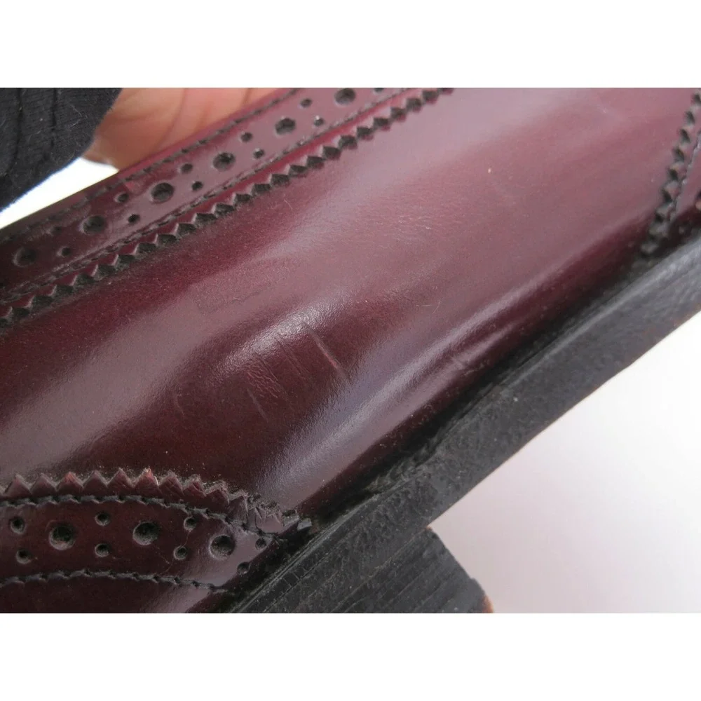 Bostonian Mens Burgundy Tassel Wingtip Loafer‎ Dress Shoes Sz 10
